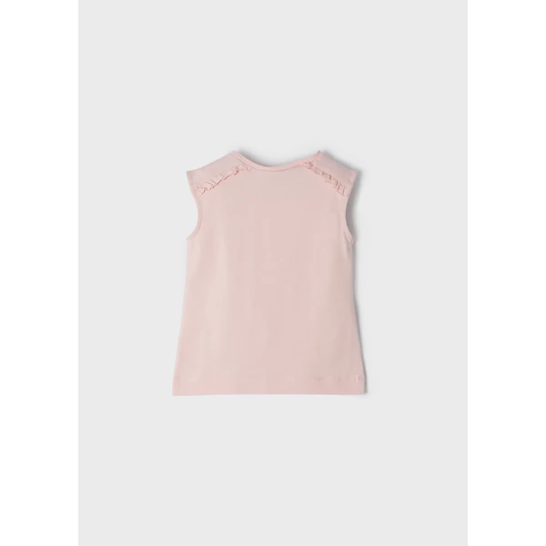 MAYORAL BLOUSE GRAPHIC SOFT PINK