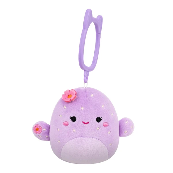 SQUISHMALLOWS PLUSH KEYCHAIN 9 cm W9 - ADRIENNE THE PURPLE BARREL CACTUS