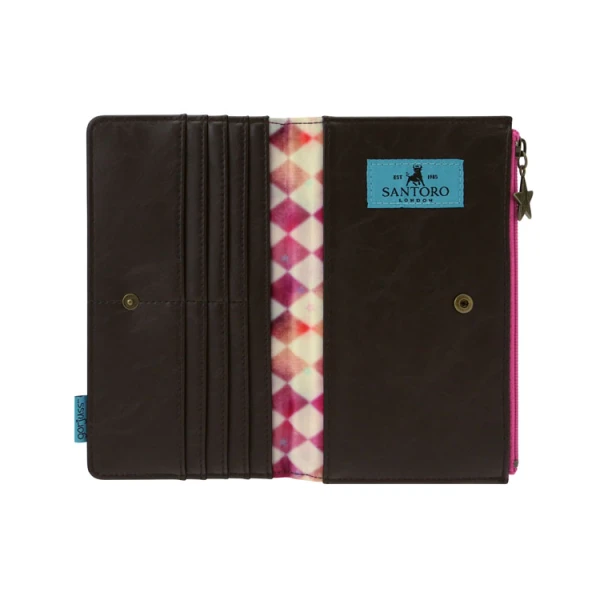 GORJUSS SANTORO CIRCUS LARGE WALLET MOON BUTTONS