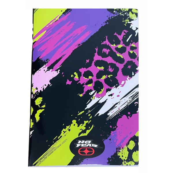 BACK ME UP NOTEBOOK 17X25 cm NO FEAR FLUO PRINTS