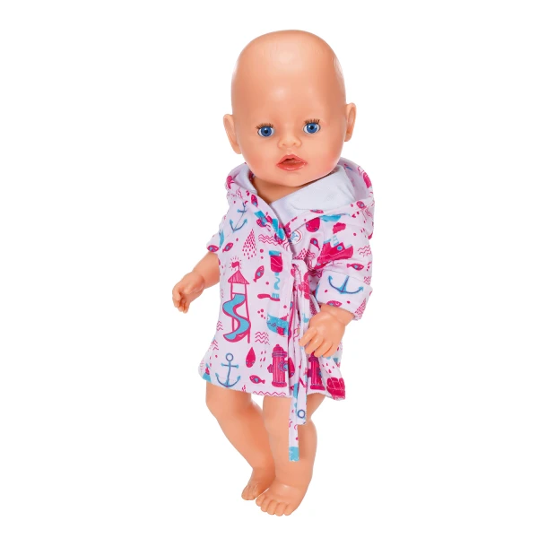 ZAPF CREATION BABY BORN BATHROBE 43 cm