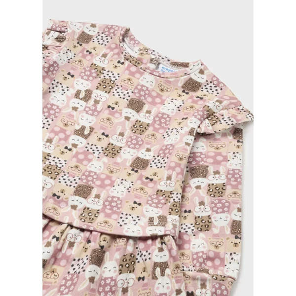 MAYORAL DRESS PRINTED PINK