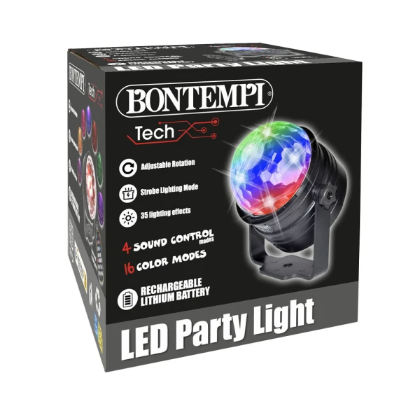 BONTEMPI DISCO LIGHT MAGIC BALL WITH REMOTE CONTROL