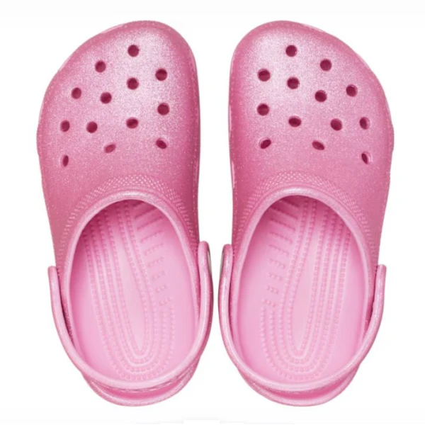 CROCS CLASSIC GLITTER CLOG K PINK TWEED GLITTER