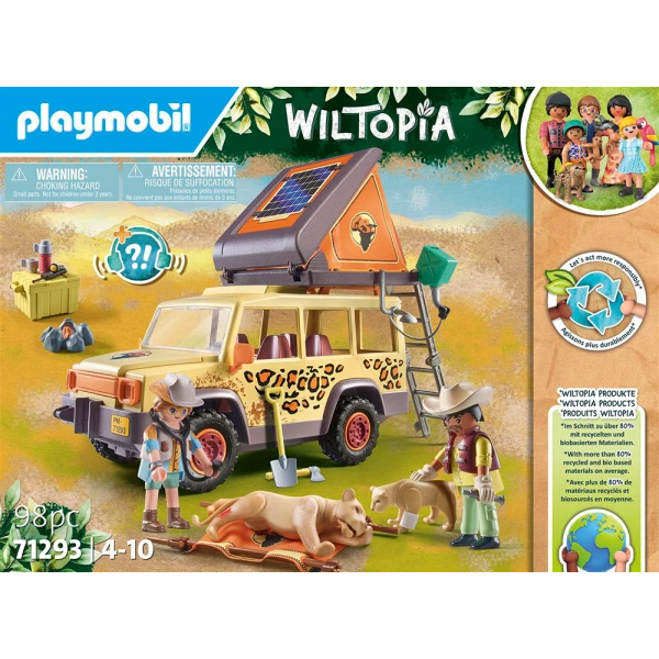 PLAYMOBIL WILTOPIA - ΌΧΗΜΑ ΠΕΡΙΘΑΛΨΗΣ ΑΓΡΙΩΝ ΖΩΩΝ