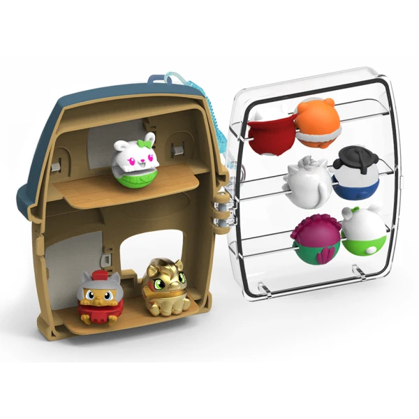BBUDDIEEZ PLAYHOUSE KIT WITH 3 BUDDIEEZ - 3 ΣΧΕΔΙΑ