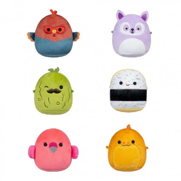 MICROMALLOWS - SET 6 PLUSH 6cm SQUISHMALLOWS W2