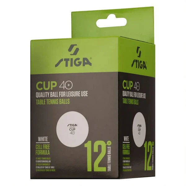 STIGA ΜΠΑΛΕΣ ΠΙΝΓΚ-ΠΟΝΓΚ CUP ABS 12-pack WHITE