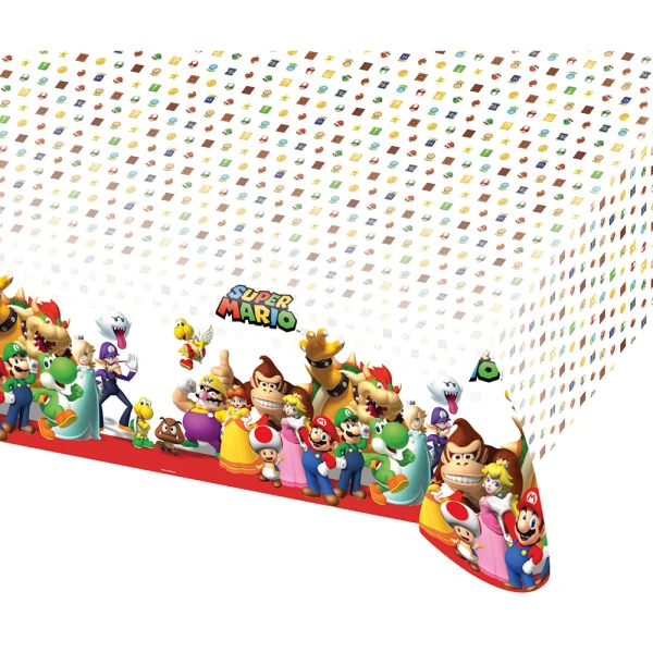 PLASTIC TABLECLOTH 120X180 cm SUPER MARIO