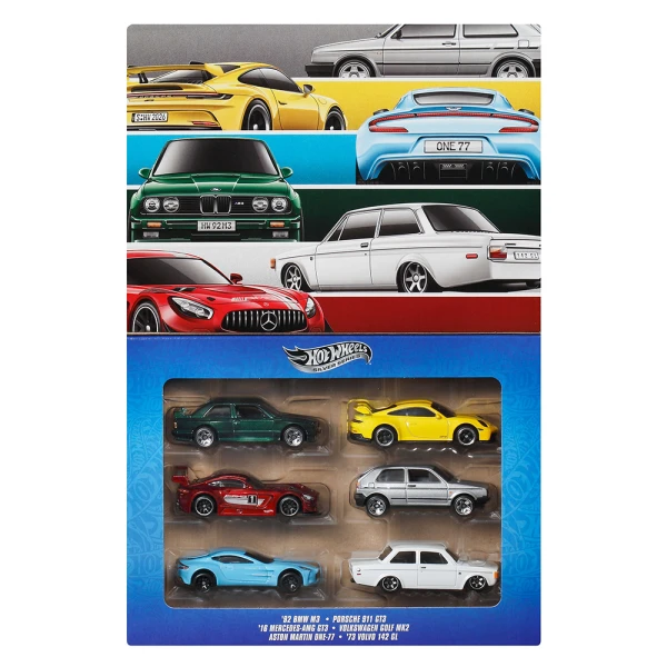 HOT WHEELS MINI CARS EURO STYLE  SET OF 6