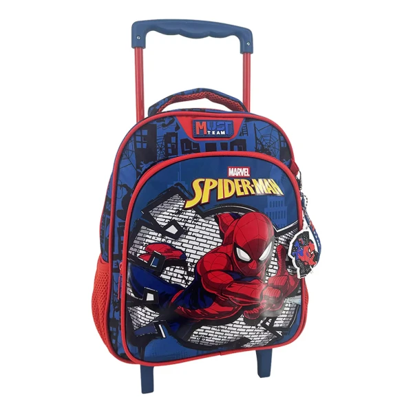 MUST TEAM ΤΣΑΝΤΑ TROLLEY ΝΗΠΙΟΥ 27Χ10Χ31 εκ. 2 ΘΗΚΕΣ SPIDERMAN BLUE