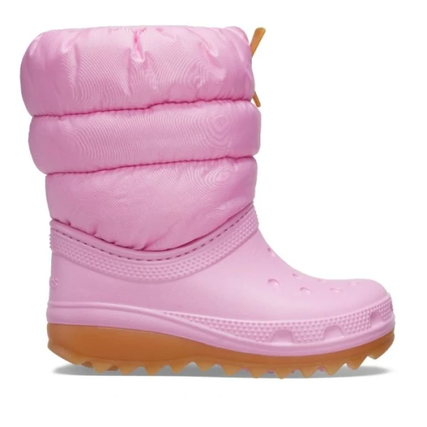 CROCS CLASSIC NEO PUFF BOOT K PINK TWEED-GUM