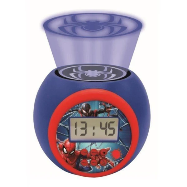 LEXIBOOK SPIDERMAN ALARM CLOCK PROJECTOR WITH TIMER