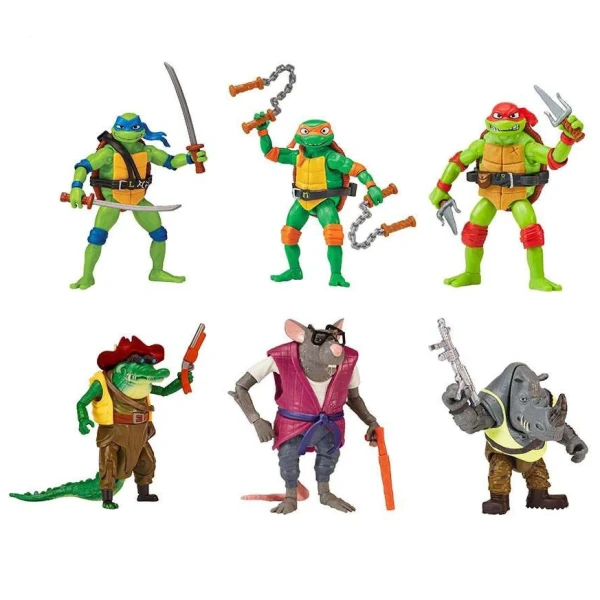 TMNT MOVIE ΒΑΣΙΚΗ ΦΙΓΟΥΡΑ ΔΡΑΣΗΣ - 6 ΣΧΕΔΙΑ