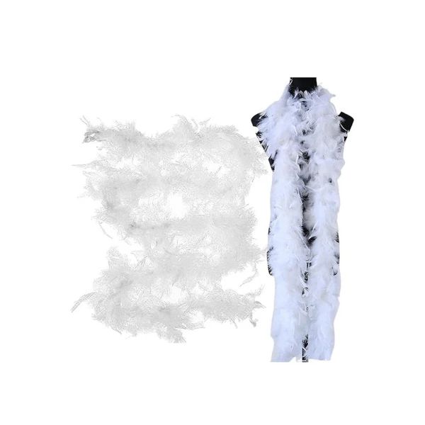 CARNIVAL FEATHERS BOA WHITE 180 cm 45gm
