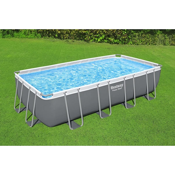 BESTWAY RECTANGULAR POOL SET 549X274X122 cm STEEL PRO MAX