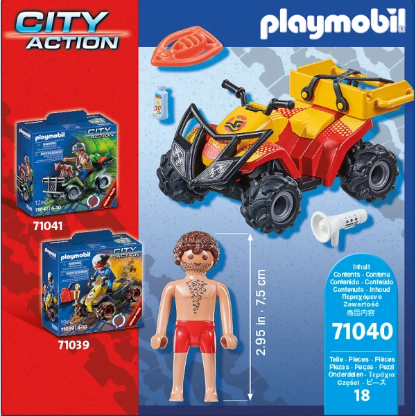 PLAYMOBIL CITY ACTION BEACH PATROL QUAD