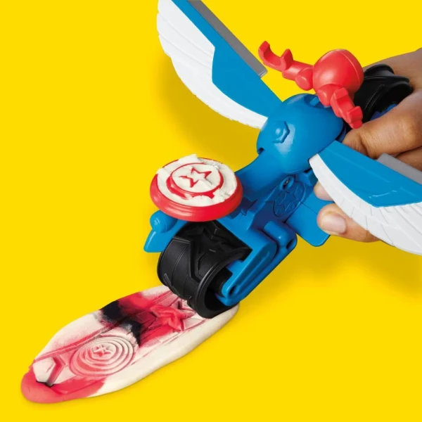 PLAY-DOH ΣΕΤ ΠΑΙΧΝΙΔΙΟΥ CAPTAIN AMERICA MOTO-SLICER