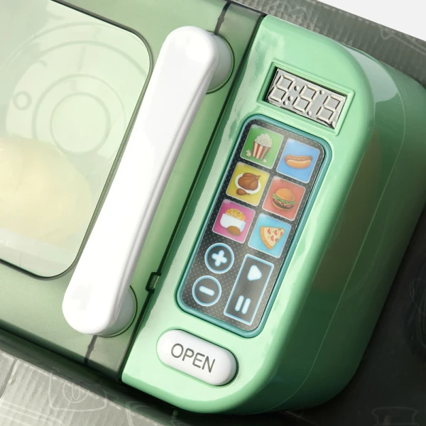 KITCHEN SET ELECTRONIC MICROWAVE OVEN WITH SOUNDS, LIGHTS TOUCH BUTTONS