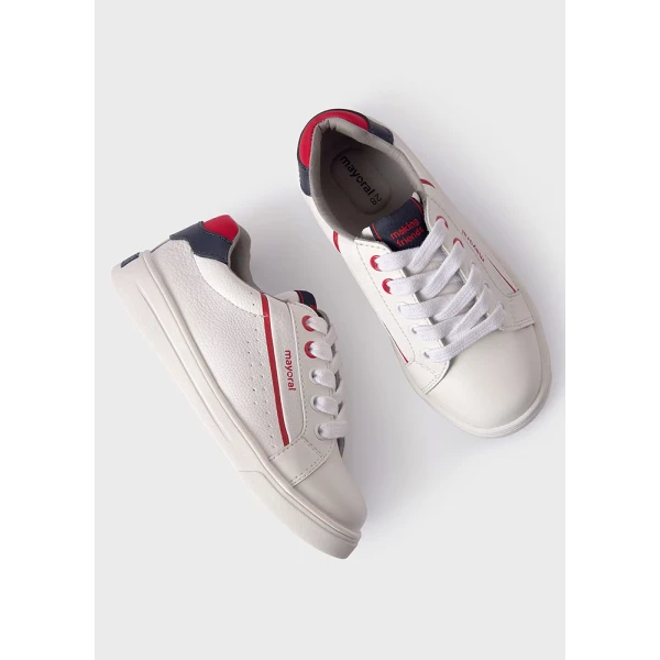 MAYORAL SNEAKER CITY ΛΕΥΚΟ-ΚΟΚΚΙΝΟ