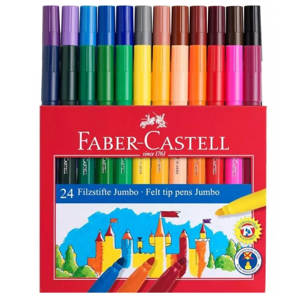 FABER-CASTELL MARKERS JUMBO SET 24