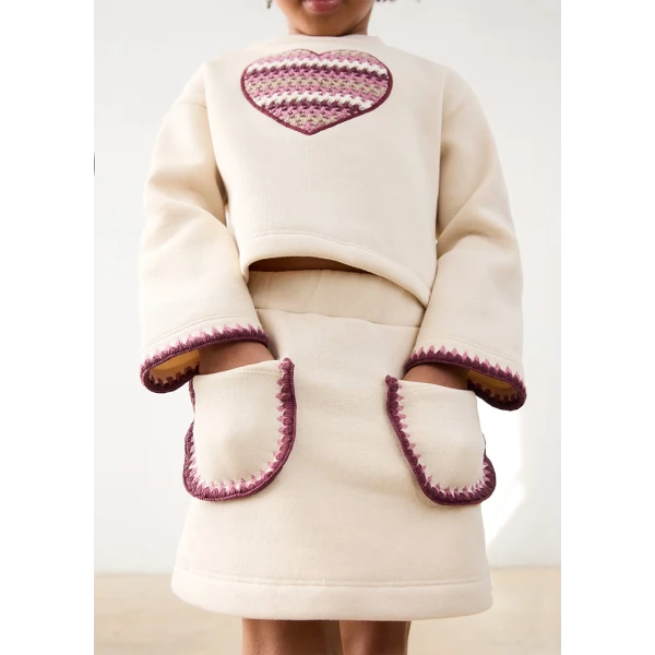 MAYORAL SET SKIRT BEIGE