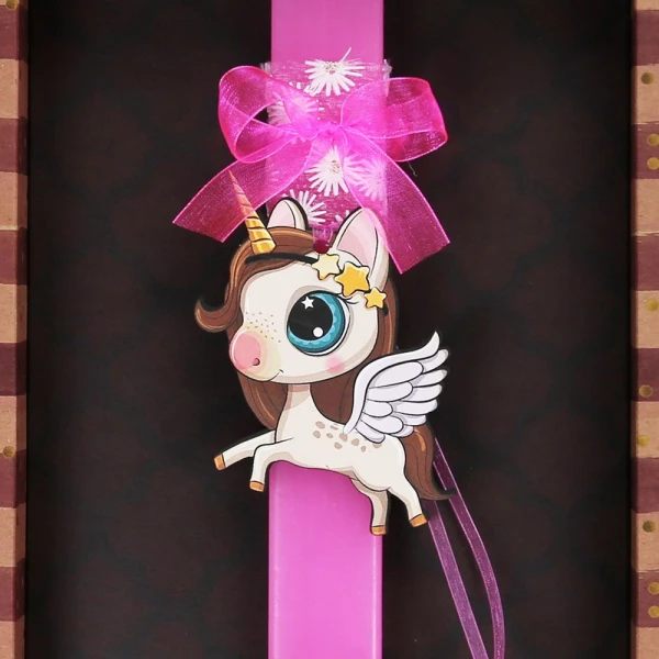 SYNCHRONIA HANDMADE CANDLE 30 cm BASIC - UNICORN WITH WINGS