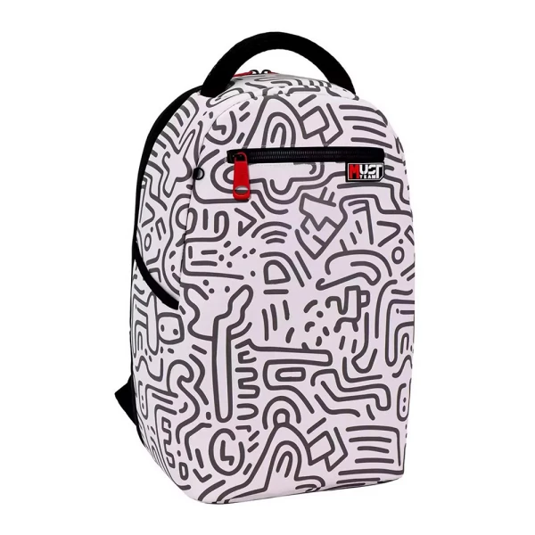 MUST TEAM BACKPACK 29.7X17.5X46 cm 1 COMPARTMENT GRAY DOODLE