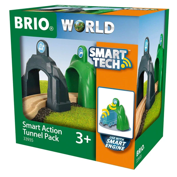 BRIO WORLD ΞΥΛΙΝΟ ΠΑΙΧΝΙΔΙ SMART ΣΕΤ ΤΟΥΝΕΛ 2 τεμ.