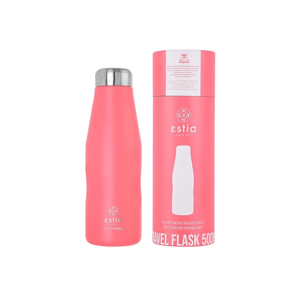 ESTIA HOME ART ΘΕΡΜΟΣ TRAVEL FLASK 500ml - FUSION CORAL