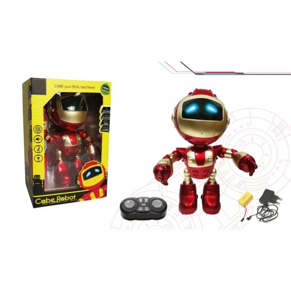 REMOTE CONTROLLED ROBOT RED WITH USB 2.4 GHz