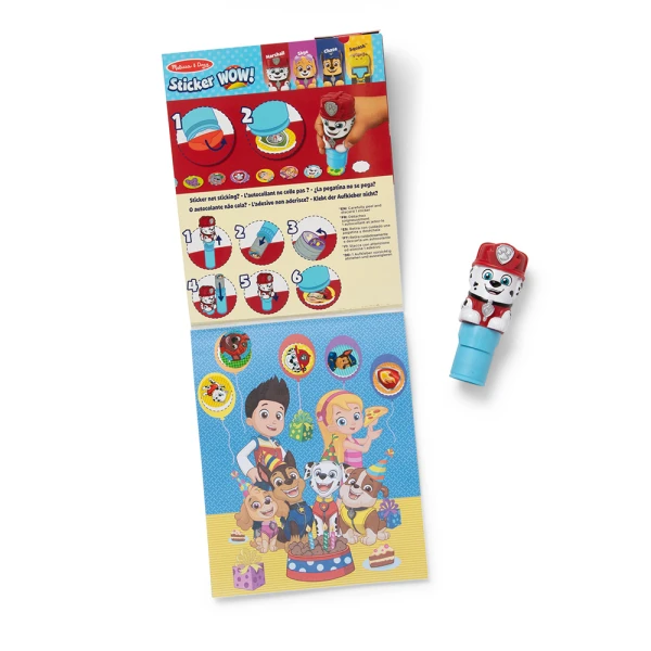 MELISSA & DOUG STICKER WOW ΑΥΤΟΚΟΛΛΗΤΑ ΣΥΛΛΟΓΗ PAW PATROL - 3 ΣΧΕΔΙΑ