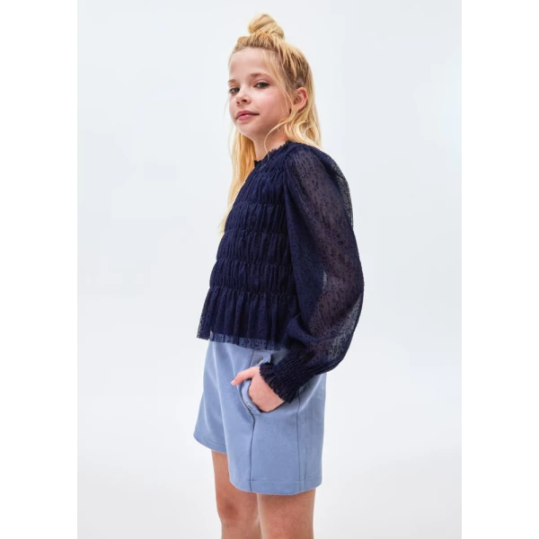 MAYORAL BERMOUDA SHORTS SUEDE BLUE RAF