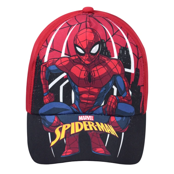 KIDS JOCKEY HAT SPIDERMAN BLUE & RED