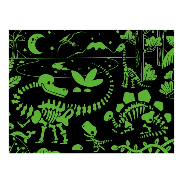 GLOW IN THE DARK 96 pcs THE NIGHT OF THE MISSING ROAR