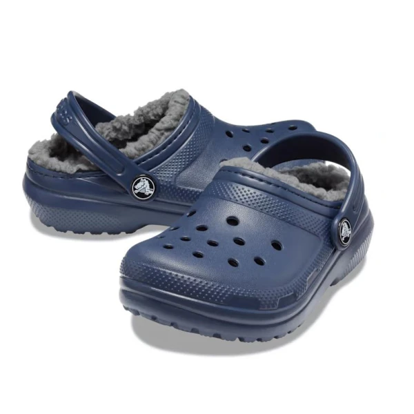 CROCS CLASSIC LINED CLOG K NAVY-CHARCOAL