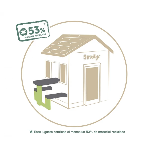 SMOBY ΠΡΑΣΙΝΟ/ΓΚΡΙ ΤΡΑΠΕΖΙ ΠΙΚ ΝΙΚ