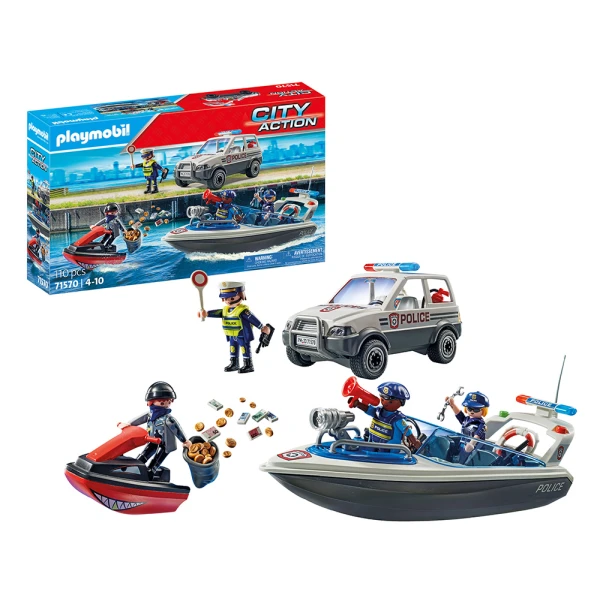 PLAYMOBIL CITY ACTION POLICE PURSUIT ON THE WATER