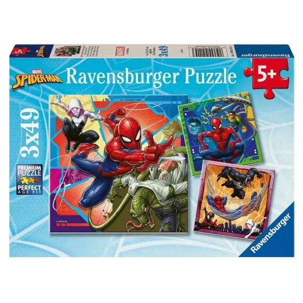 RAVENSBURGER ΠΑΖΛ 3X49 τεμ. SPIDERMAN MARVEL