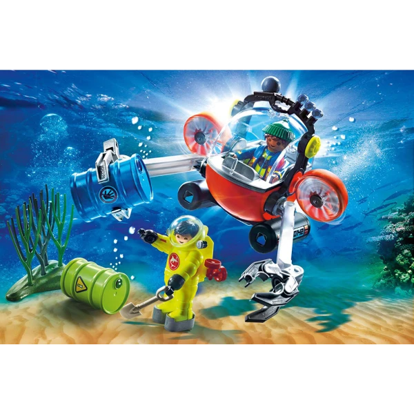 PLAYMOBIL CITY ACTION ENVIRONMENTAL EXPEDITION WITH DIVE BOAT