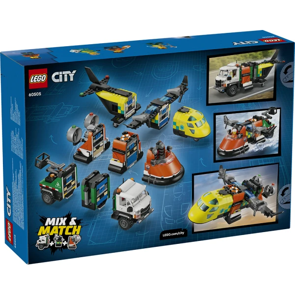 LEGO® CITY ΣΥΛΛΟΓΗ ΜΕ ΑΕΡΟΠΛΑΝΟ, ΦΟΡΤΗΓΟ ΕΞΥΠΗΡΕΤΗΣΗΣ & ΧΟΒΕΡΚΡΑΦΤ