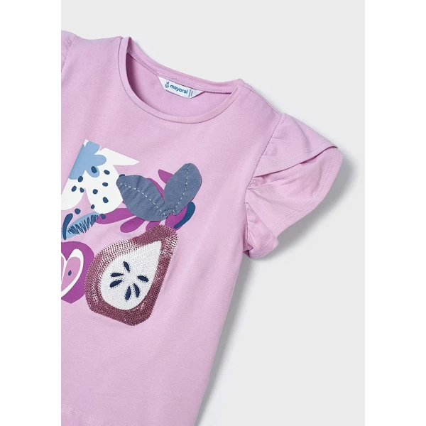 MAYORAL SHORT SLEEVES BLOUSE PURPLE