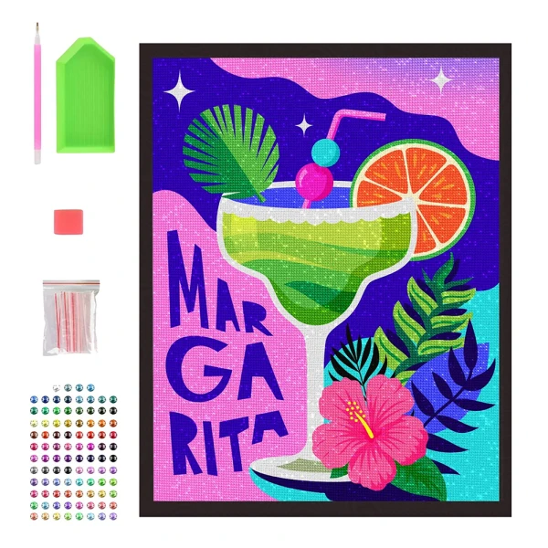 SPLAT PLANET DIAMOND PAINTING KIT ON FRAMED CANVAS 30X40 cm MARGARITA