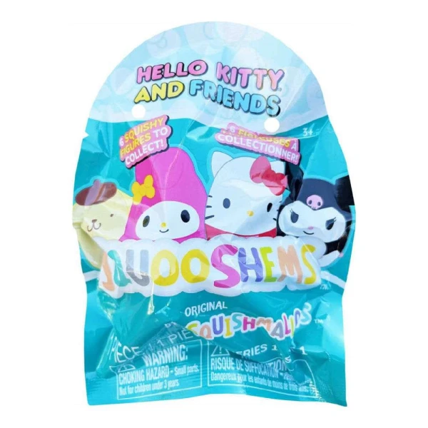 SQUISHMALLOWS - SQUOOSHEMS SANRIO ΣΑΚΟΥΛΑΚΙ ΜΕ ΖΟΥΛΗΧΤΗ ΦΙΓΟΥΡΑ ΕΚΠΛΗΞΗ 6 εκ. 