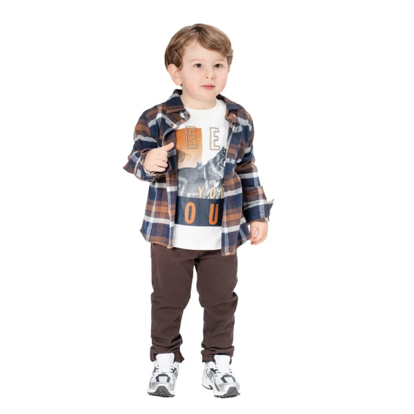 ENERGIERS BEBE BOY\'S TROUSERS BROWN