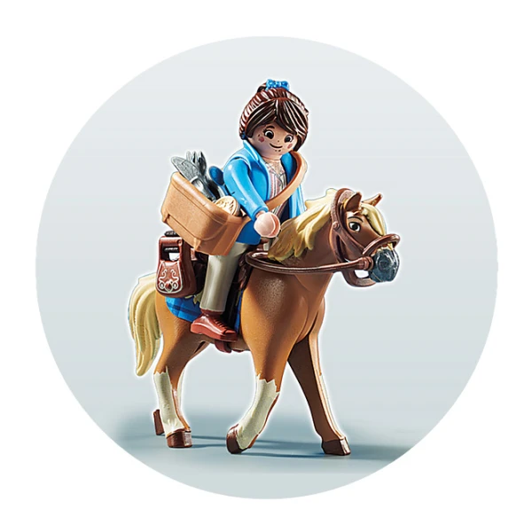 PLAYMOBIL THE MOVIE MARLA AND HER HORSE