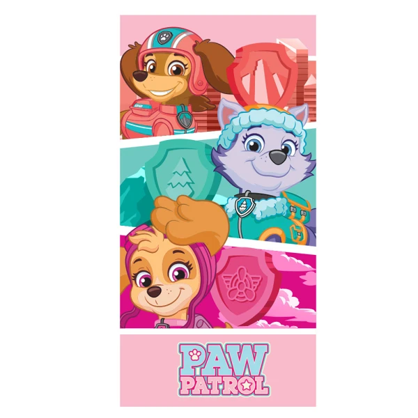 KIDS BEACH TOWEL MICROFIBER 70X140 cm PINK PAW PATROL