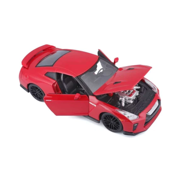 BBURAGO 1:24 NISSAN GT-R (2017) RED