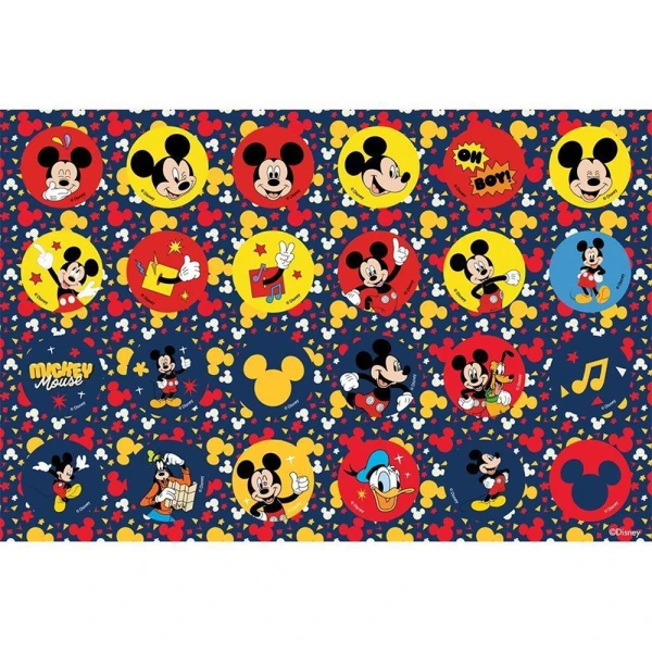 DRAWING PAD 23Χ33 cm 40 SHEETS WITH STICKERS & STENCIL MICKEY - 2 DESIGNS