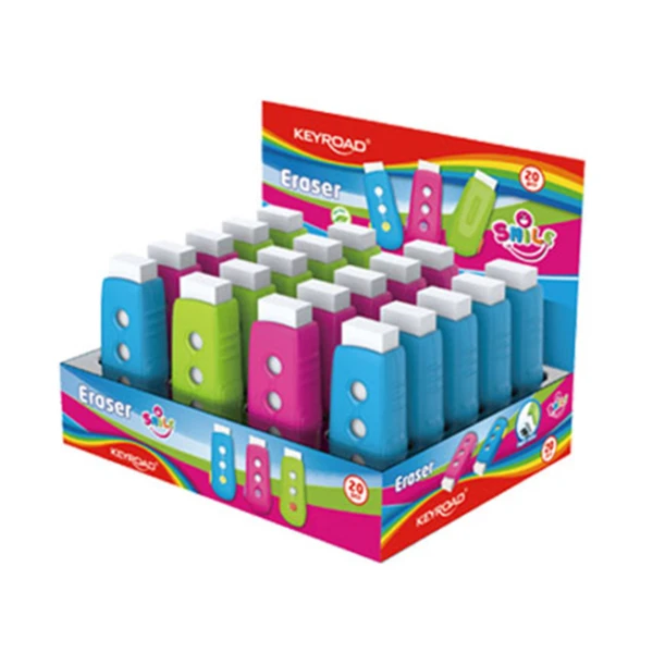 KEYROAD ERASER SMILE - 3 COLOURS